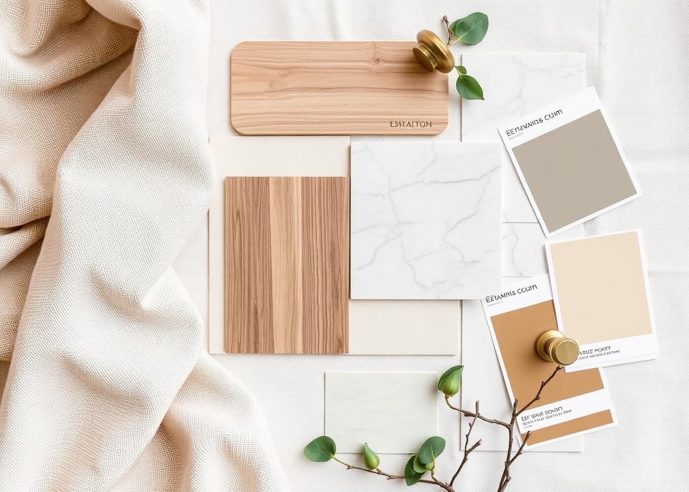 Materials mood board